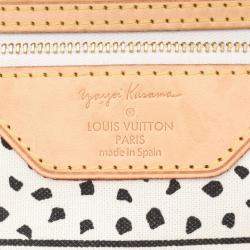 Pre Owned Louis Vuitton Neverfull Mm Tote Bag  Coated Canvas-Coated Canvas And Leather  Monogram Wave  White/Brown