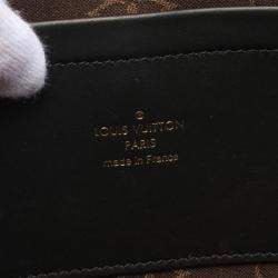 Pre Owned Louis Vuitton Utility Crossbody Shoulder Bag Leather Black