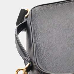 Pre Owned Louis Vuitton Utility Crossbody Shoulder Bag Leather Black