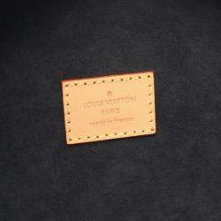 Pre Owned Louis Vuitton Cannes Handbag  Coated Canvas And Leather  Monogram Giant Reverse  Brown Multicolor
