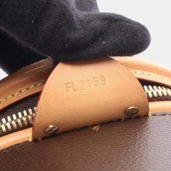 Pre Owned Louis Vuitton Cannes Handbag  Coated Canvas And Leather  Monogram Giant Reverse  Brown Multicolor