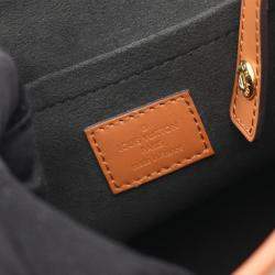 Pre Owned Louis Vuitton Dauphine Backpack  Pvc-Coated Canvas And Leather  Monogram Reverse  Brown