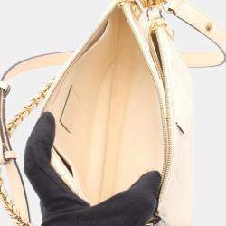 Pre Owned Louis Vuitton Multi Pochette Accessoires Shoulder Bag In Monogram Empreinte Leather  Ivory