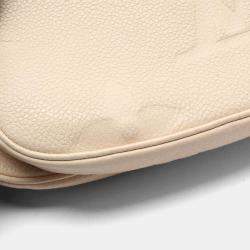 Pre Owned Louis Vuitton Multi Pochette Accessoires Shoulder Bag In Monogram Empreinte Leather  Ivory