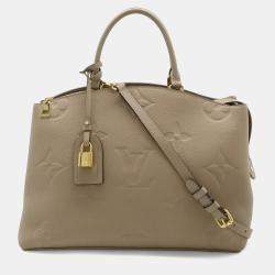 Pre Owned Louis Vuitton Monogram Empreinte Grand Palais MM HandbagTourterelle