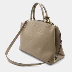 Pre Owned Louis Vuitton Monogram Empreinte Grand Palais MM HandbagTourterelle