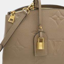 Pre Owned Louis Vuitton Monogram Empreinte Grand Palais MM HandbagTourterelle