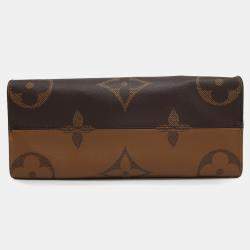 Pre Owned Louis Vuitton Monogram Reverse Shoulder Bag Giant On The Go MM