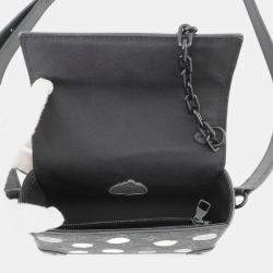 Pre Owned Louis Vuitton Monogram Eclipse Shoulder Bag With Lv X Yk Steamer Wearable Wallet Black
