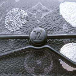 Pre Owned Louis Vuitton Monogram Eclipse Shoulder Bag With Lv X Yk Steamer Wearable Wallet Black