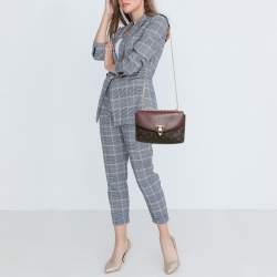 Pre Owned Louis Vuitton Bordeaux Monogram Canvas Saint Placide Bag