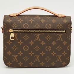Pre Owned Louis Vuitton Monogram Canvas Pochette Metis Bag