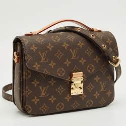 Pre Owned Louis Vuitton Monogram Canvas Pochette Metis Bag