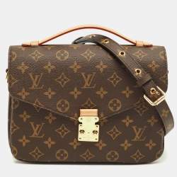 Pre Owned Louis Vuitton Monogram Canvas Pochette Metis Bag