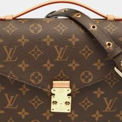 Pre Owned Louis Vuitton Monogram Canvas Pochette Metis Bag