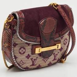Pre Owned Louis Vuitton Python Monogram Empire Ponant Bag