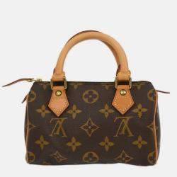 Pre Owned Louis Vuitton Monogram Mini Speedy Handbag