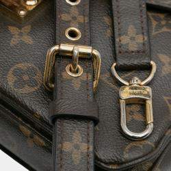 Pre Owned Louis Vuitton Brown Monogram Pochette Metis