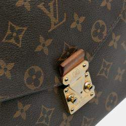 Pre Owned Louis Vuitton Brown Monogram Pochette Metis