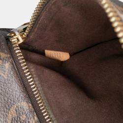 Pre Owned Louis Vuitton Brown Monogram Pochette Metis