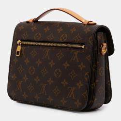 Pre Owned Louis Vuitton Brown Monogram Pochette Metis