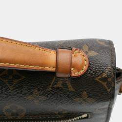 Pre Owned Louis Vuitton Brown Monogram Pochette Metis