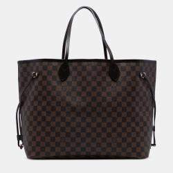 Pre Owned Louis Vuitton Brown Damier Ebene Neverfull GM