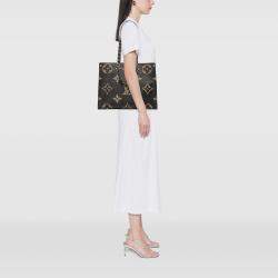 Pre Owned Louis Vuitton Black Monogram Giant Jungle OnTheGo GM