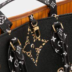 Pre Owned Louis Vuitton Black Monogram Giant Jungle OnTheGo GM