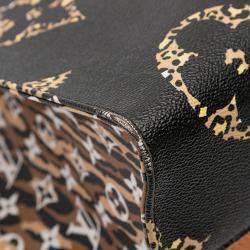 Pre Owned Louis Vuitton Black Monogram Giant Jungle OnTheGo GM