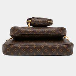 Pre Owned Louis Vuitton Brown Monogram Multi Pochette Accessoires