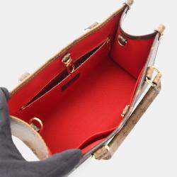 مملوكة مسبقًا حقيبة يد لوي فيتون أون ذا جو بي أم كانفاس مونوغرام جاينت ريفيرس