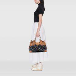 Pre Owned Louis Vuitton Black Monogram Multicolore Ursula
