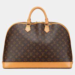 Pre Owned Louis Vuitton Brown Monogram Alma Voyage MM