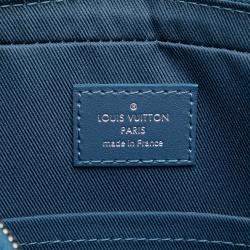 Pre Owned Louis Vuitton Blue Monogram Gradient Trio Messenger