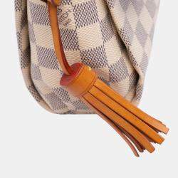 Pre Owned Louis Vuitton White Damier Azur Croisette