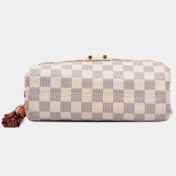 Pre Owned Louis Vuitton White Damier Azur Croisette