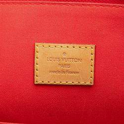 Pre Owned Louis Vuitton Red Monogram Vernis Alma GM