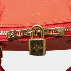 Pre Owned Louis Vuitton Red Monogram Vernis Alma GM