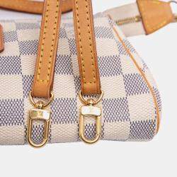 Pre Owned Louis Vuitton White Damier Azur Eva