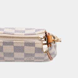 Pre Owned Louis Vuitton White Damier Azur Eva