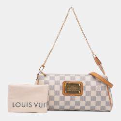 Pre Owned Louis Vuitton White Damier Azur Eva