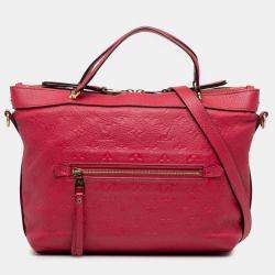 Pre Owned حقيبة لويس فيتون باستيل مونوجرام إمبروان حمراء PM