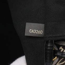 Pre Owned Louis Vuitton Black Monogram Jacquard Since 1854 Neverfull MM