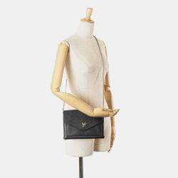 Pre Owned Louis Vuitton Black MyLockMe Chain Pochette
