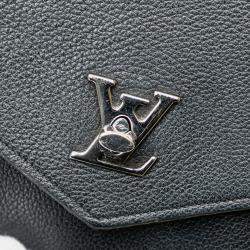 Pre Owned Louis Vuitton Black MyLockMe Chain Pochette
