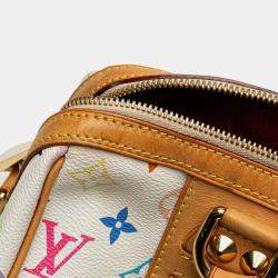 Pre Owned Louis Vuitton White Monogram Multicolore Courtney MM