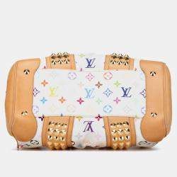 Pre Owned Louis Vuitton White Monogram Multicolore Courtney MM
