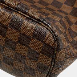 Pre Owned Louis Vuitton Brown Damier Ebene Neverfull PM