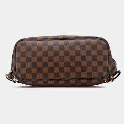 Pre Owned Louis Vuitton Brown Damier Ebene Neverfull PM